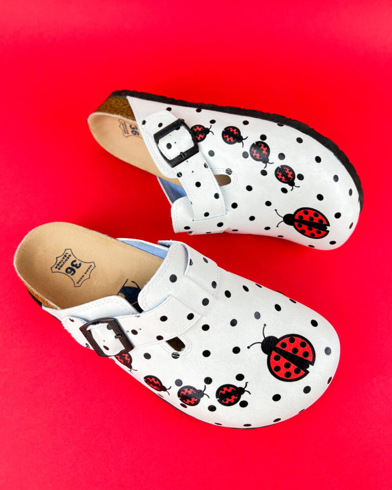 Little Ladybugs Γυναικείες ανατομικές παντόφλες σαμπο με σχεδια /
