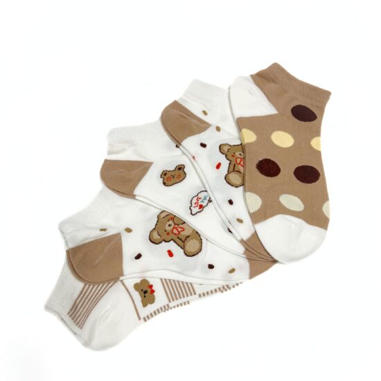 Bear Set Σετ από 5 ζευγάρια κάλτσες με σχέδια /