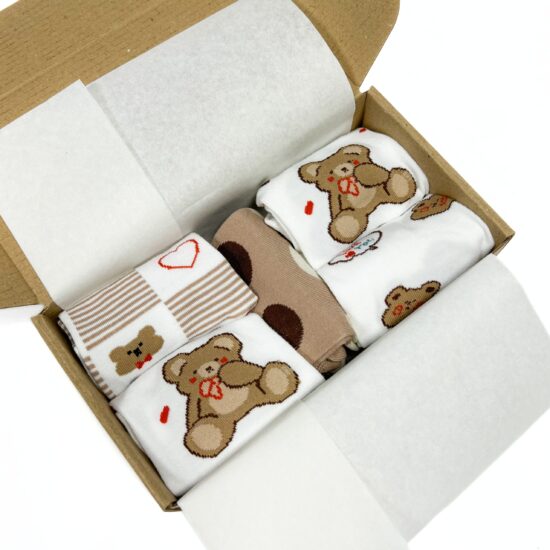 Bear Set Σετ από 5 ζευγάρια κάλτσες με σχέδια /