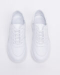 Fully White Ανατομικά δερμάτινα παπούτσια εργασίας /