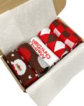 Colorful Christmas Set Σετ από 5 ζευγάρια κάλτσες με σχέδια /