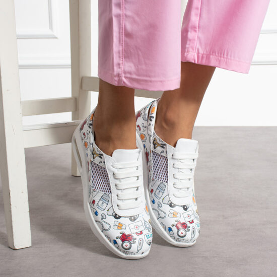 Ελαφριά δερμάτινα ιατρικά επαγγελματικά sneakers Ελαφριά παπούτσια εργασίας Ιατρικά 2 Alternative view of Ελαφριά δερμάτινα ιατρικά επαγγελματικά sneakers