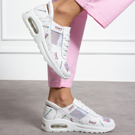 Ελαφριά δερμάτινα ιατρικά επαγγελματικά sneakers Ελαφριά παπούτσια εργασίας Ιατρικά 2 Alternative view of Ελαφριά δερμάτινα ιατρικά επαγγελματικά sneakers