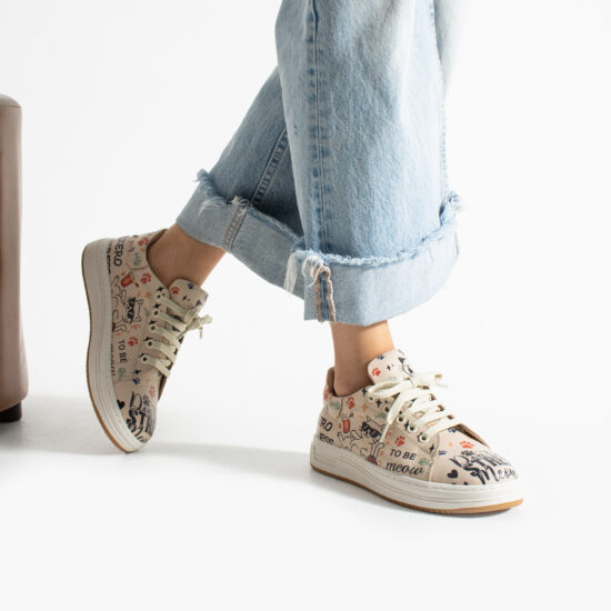 Γυναικεία δερμάτινα ανατομικά sneakers Sneakers γυναικεία πολύχρωμα 2 Alternative view of Γυναικεία δερμάτινα ανατομικά sneakers