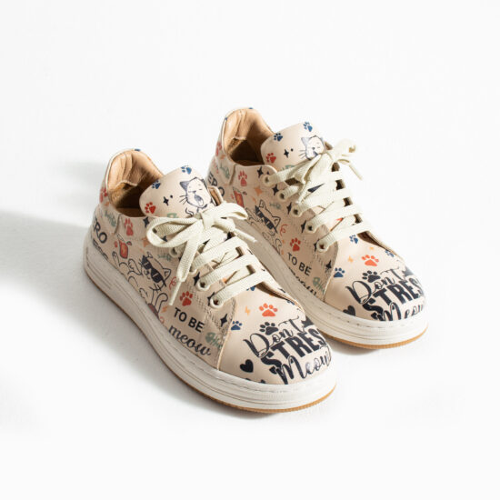 Γυναικεία δερμάτινα ανατομικά sneakers /