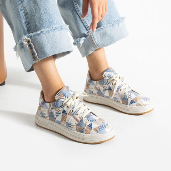 Γυναικεία δερμάτινα ανατομικά sneakers Sneakers γυναικεία πολύχρωμα 2 Alternative view of Γυναικεία δερμάτινα ανατομικά sneakers