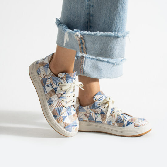 Γυναικεία δερμάτινα ανατομικά sneakers /