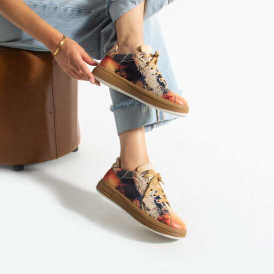 Γυναικεία δερμάτινα ανατομικά sneakers Sneakers γυναικεία πολύχρωμα 2 Alternative view of Γυναικεία δερμάτινα ανατομικά sneakers
