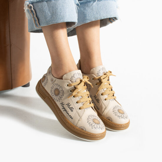 Γυναικεία δερμάτινα ανατομικά sneakers Sneakers γυναικεία πολύχρωμα 2 Alternative view of Γυναικεία δερμάτινα ανατομικά sneakers