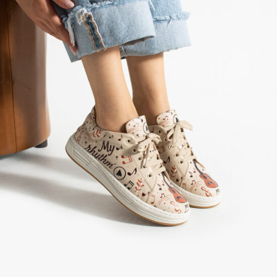 Γυναικεία δερμάτινα ανατομικά sneakers Sneakers γυναικεία πολύχρωμα 2 Alternative view of Γυναικεία δερμάτινα ανατομικά sneakers