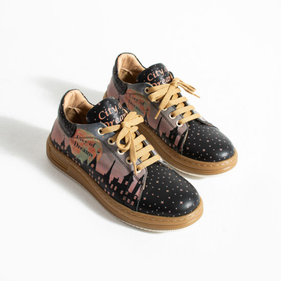 Γυναικεία δερμάτινα ανατομικά sneakers /