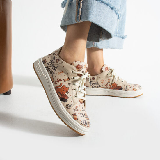Γυναικεία δερμάτινα ανατομικά sneakers /
