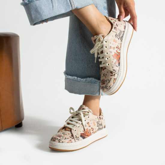 Γυναικεία δερμάτινα ανατομικά sneakers /