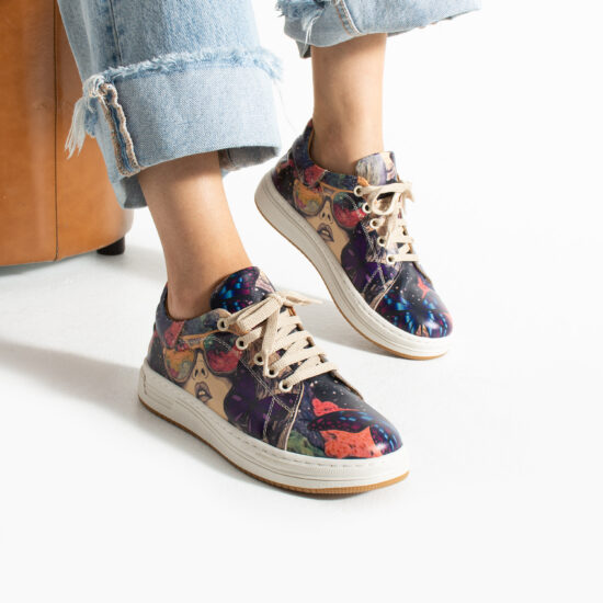 Γυναικεία δερμάτινα ανατομικά sneakers Sneakers γυναικεία πολύχρωμα 2 Alternative view of Γυναικεία δερμάτινα ανατομικά sneakers