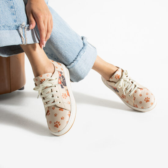 Γυναικεία δερμάτινα ανατομικά sneakers Sneakers γυναικεία πολύχρωμα 2 Alternative view of Γυναικεία δερμάτινα ανατομικά sneakers