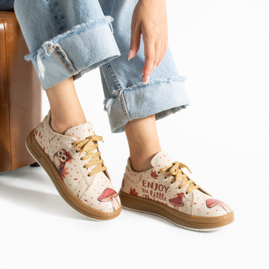Γυναικεία δερμάτινα ανατομικά sneakers Sneakers γυναικεία πολύχρωμα 2 Alternative view of Γυναικεία δερμάτινα ανατομικά sneakers
