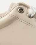 Timeless Crème Μπεζ γυναικεία sneakers από φυσικό δέρμα, ελαφριά και άνετα /