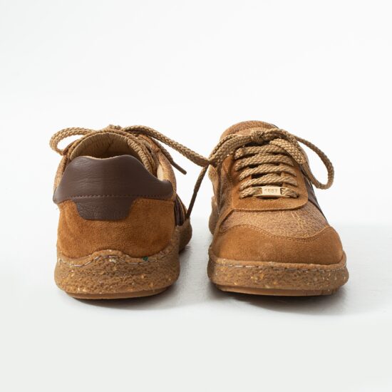 Γυναικεία παπούτσια barefoot με φαρδύ μπροστινό μέρος - Caramel /