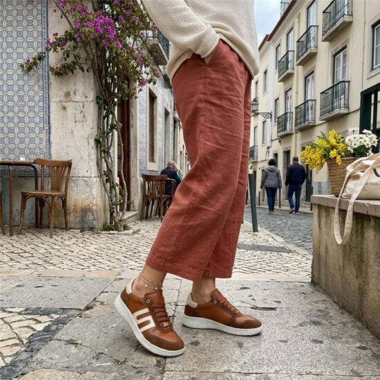 Γυναικεία παπούτσια barefoot με φαρδύ μπροστινό μέρος - Clay /