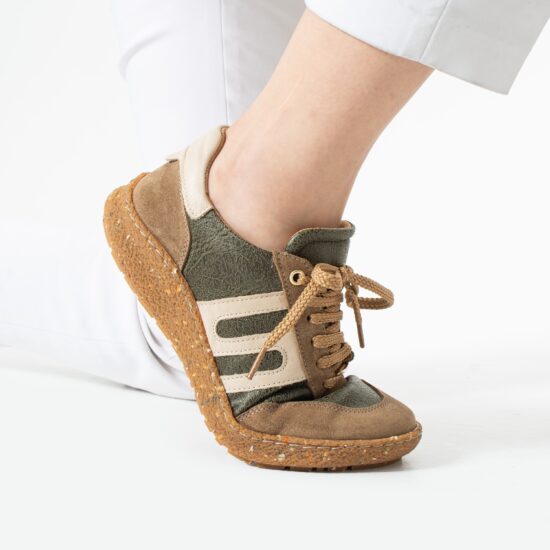 Γυναικεία παπούτσια barefoot με φαρδύ μπροστινό μέρος - Forest /