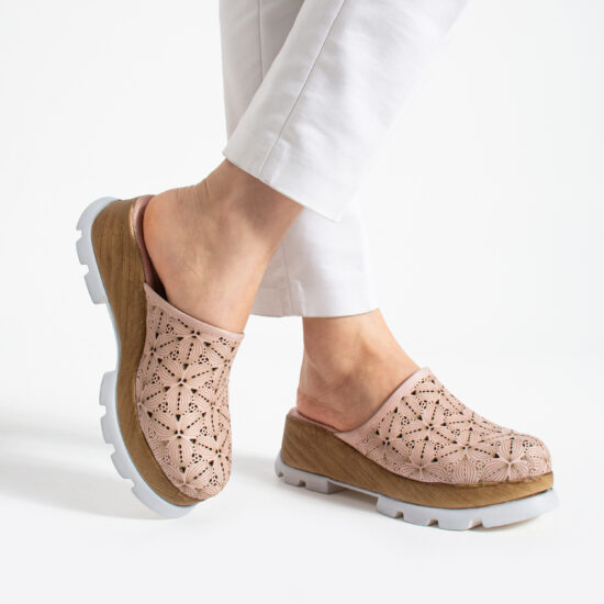 Γυναικεία Imara Flora Pink от Естествена кожа