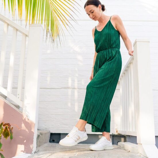 Γυναικεία παπούτσια barefoot με φαρδύ μπροστινό μέρος - Бял Златист